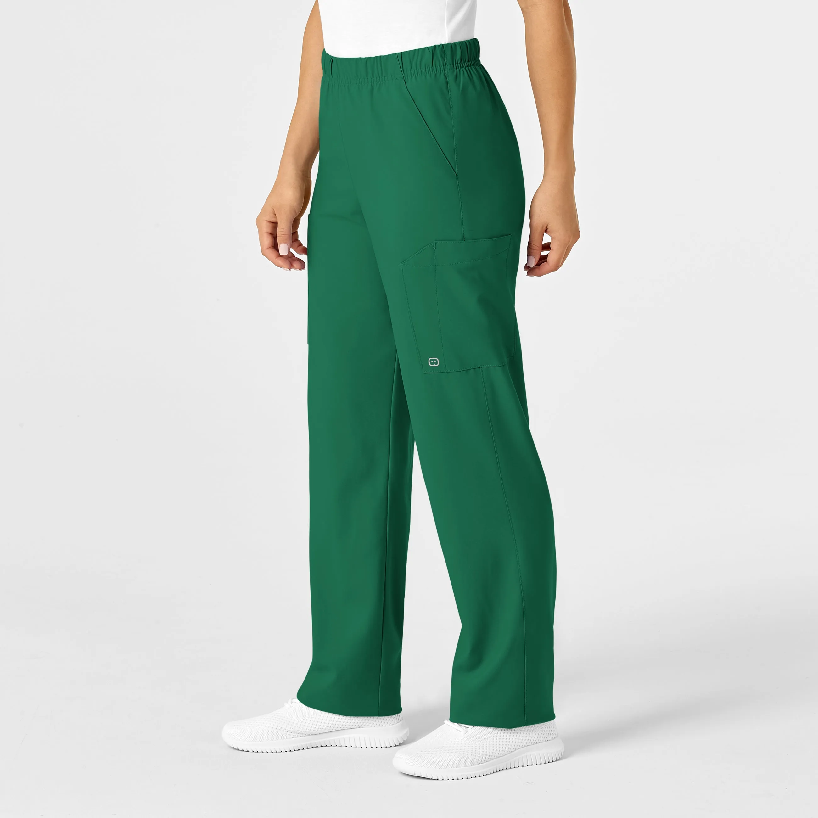 W123 5855 Unisex Multi-Cargo Scrub Pants Hunter
