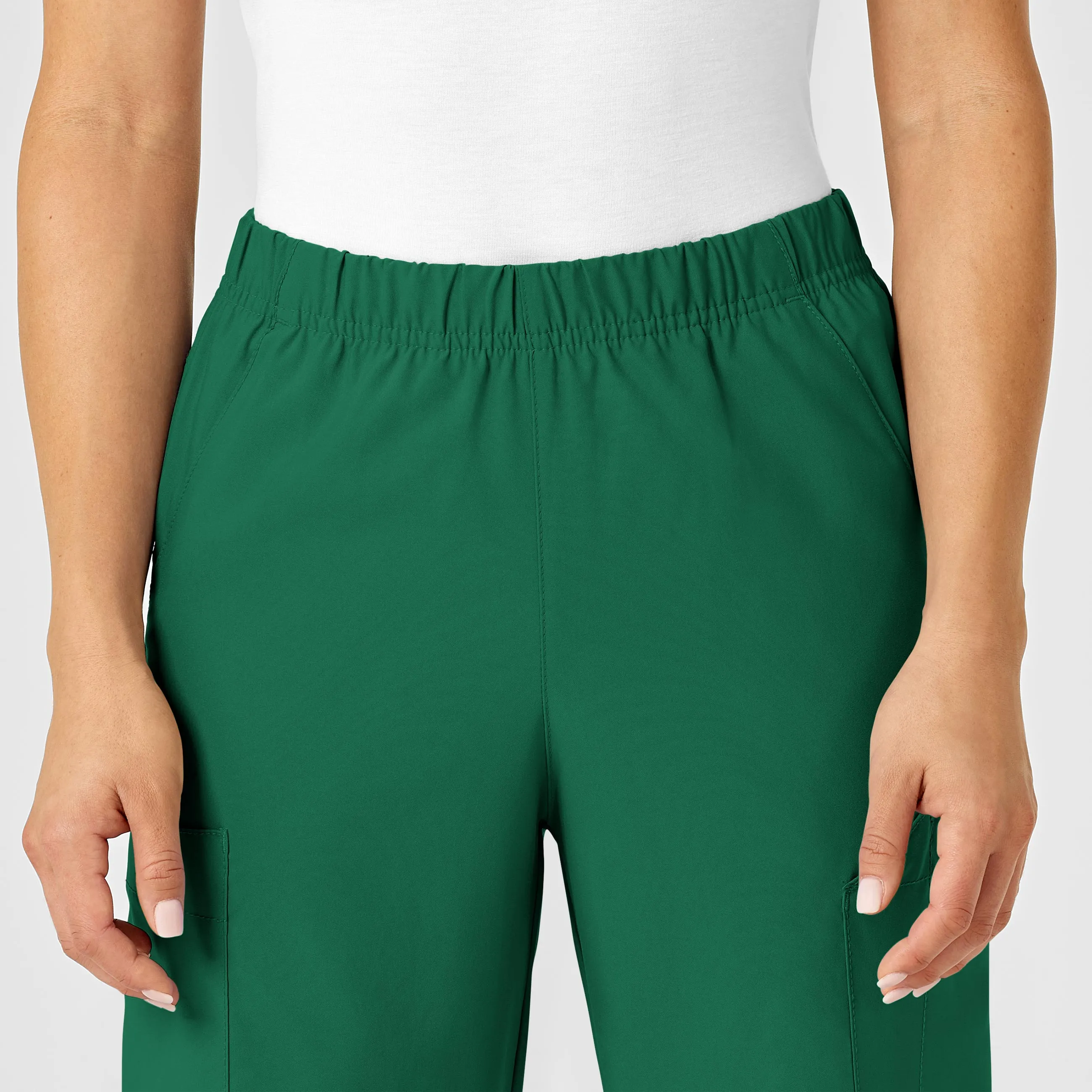 W123 5855 Unisex Multi-Cargo Scrub Pants Hunter