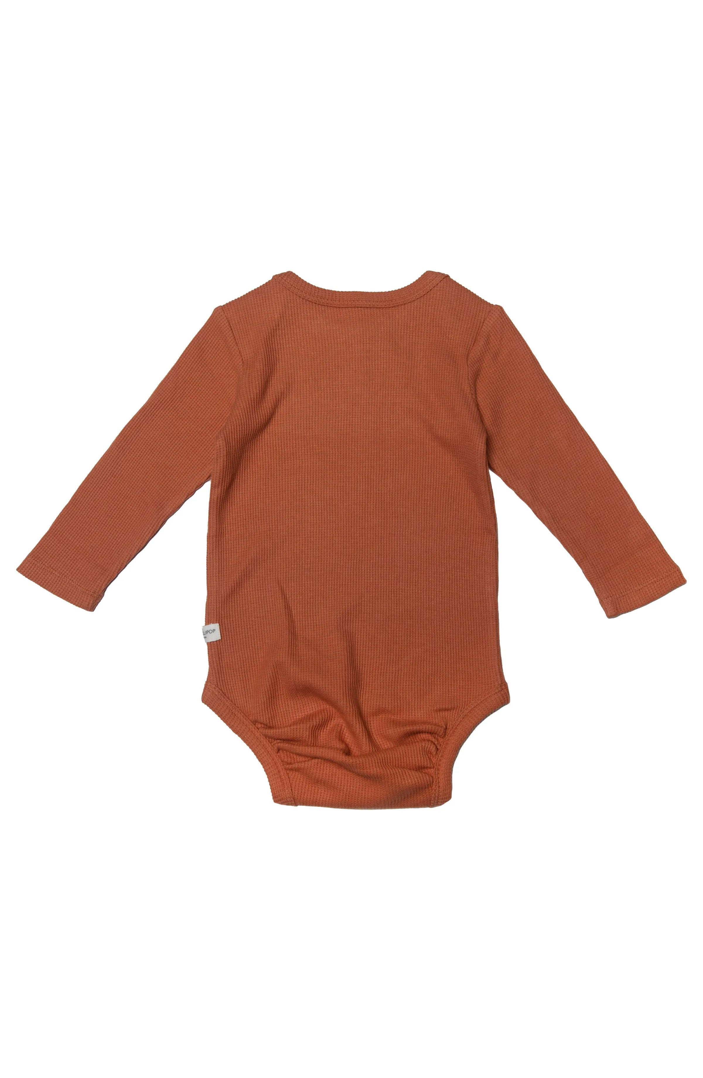 Waffle Long Sleeve Bodysuit - Sienna