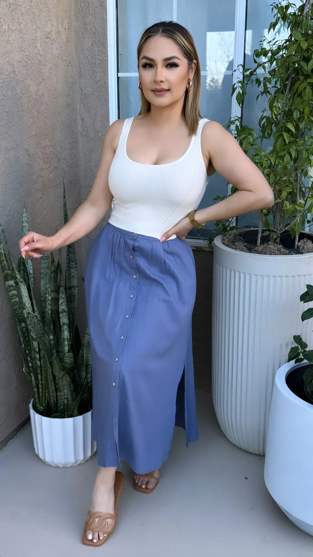 WENDY BLUE SKIRT