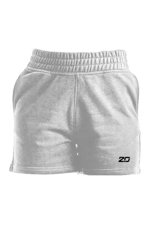 Womens Jogger Shorts (White)