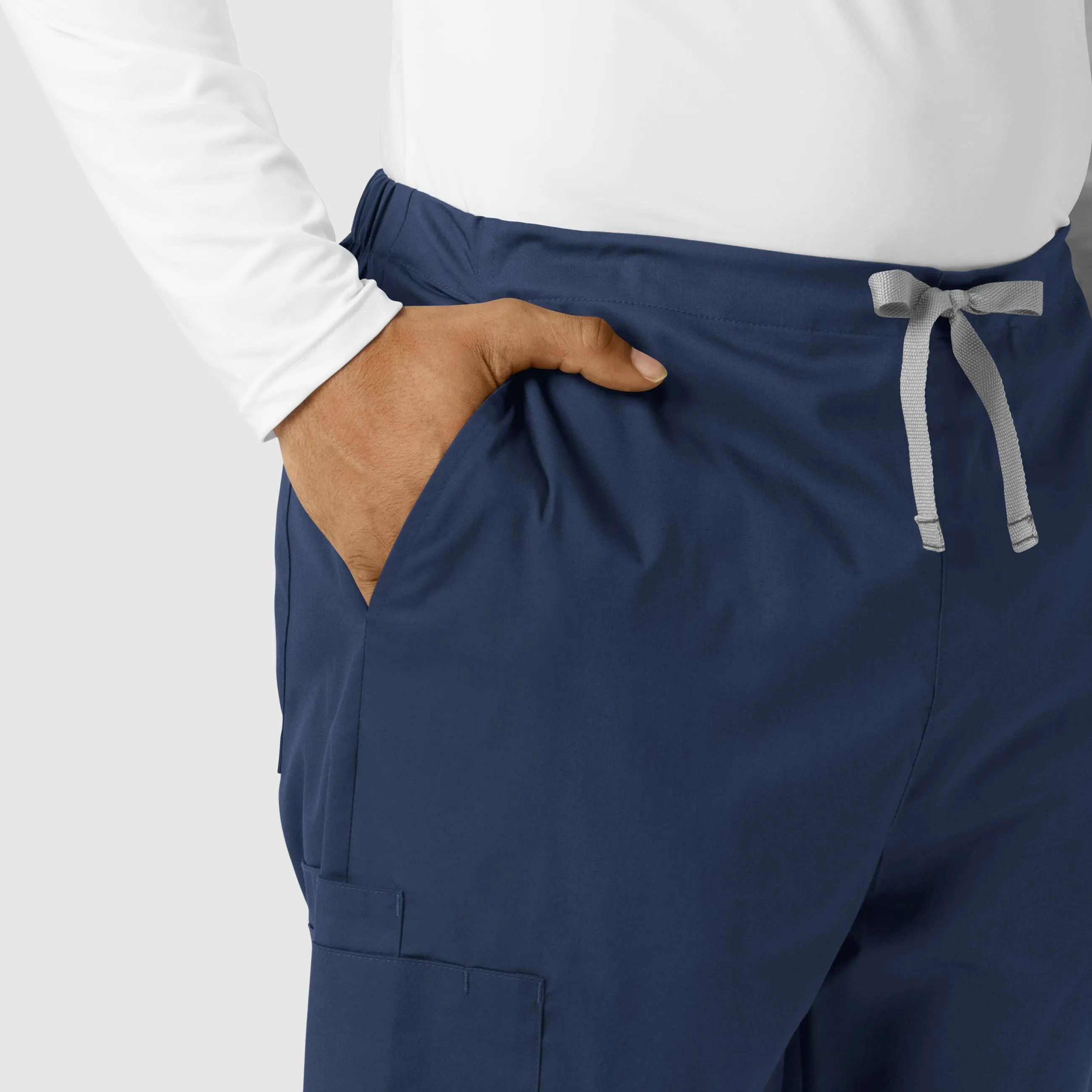 WonderWORK 507 Men's Cargo Jogger Scrub Pants Navy