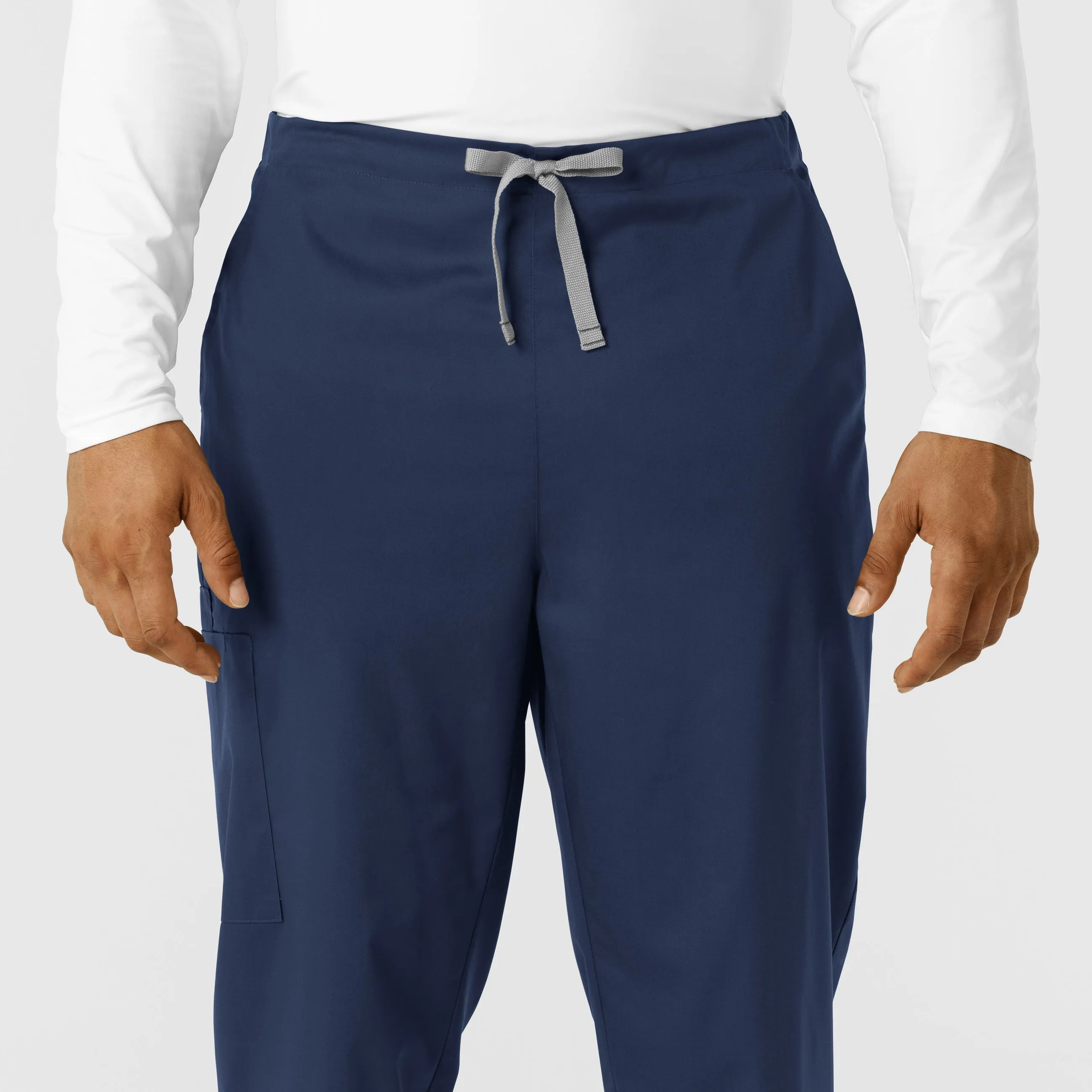 WonderWORK 507 Men's Cargo Jogger Scrub Pants Navy