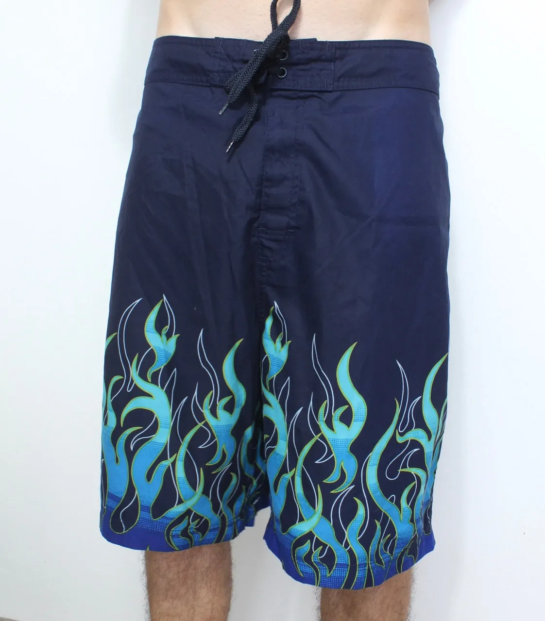 Y2K Utility flame graphic boardshorts W34’
