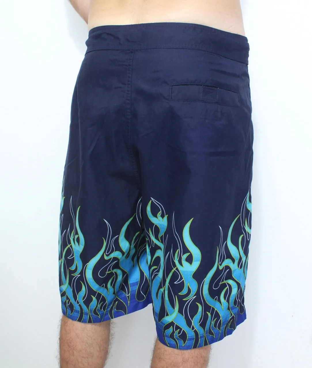 Y2K Utility flame graphic boardshorts W34’