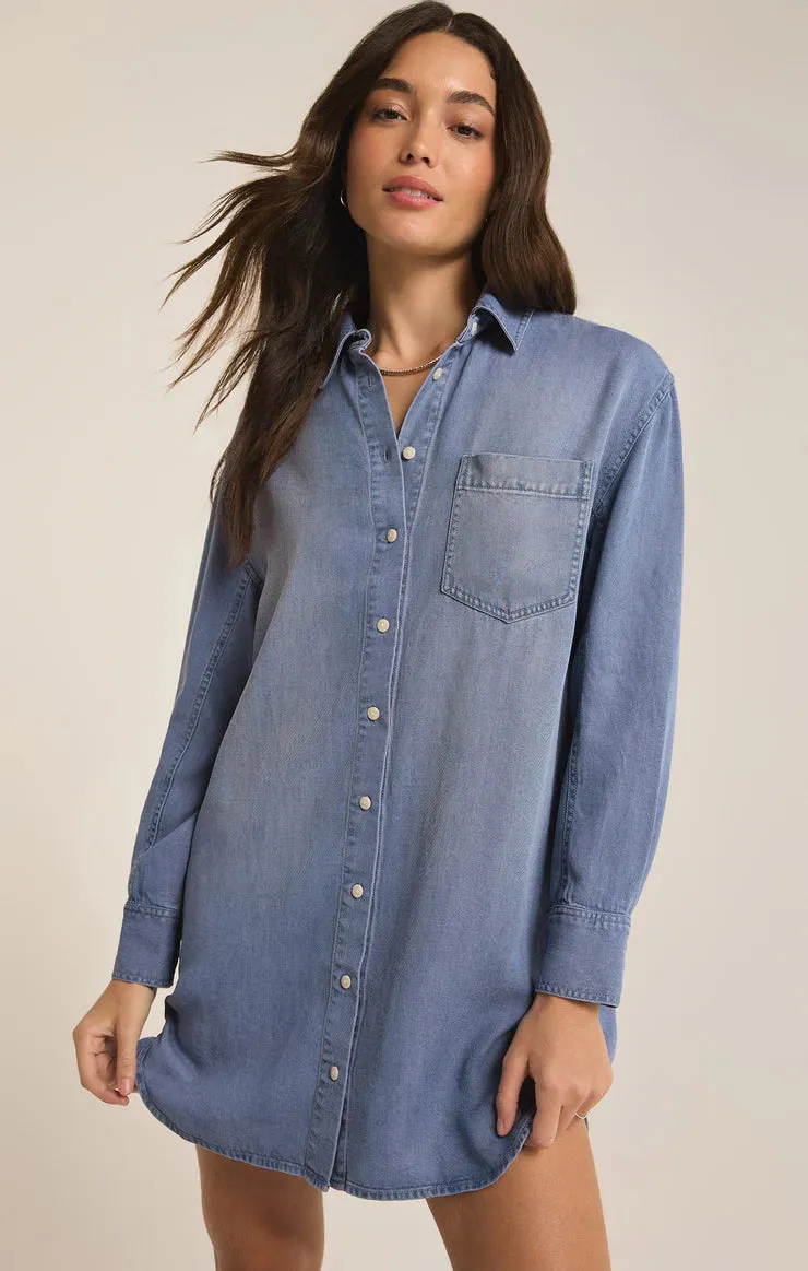Z Supply Dover Chambray Mini Dress
