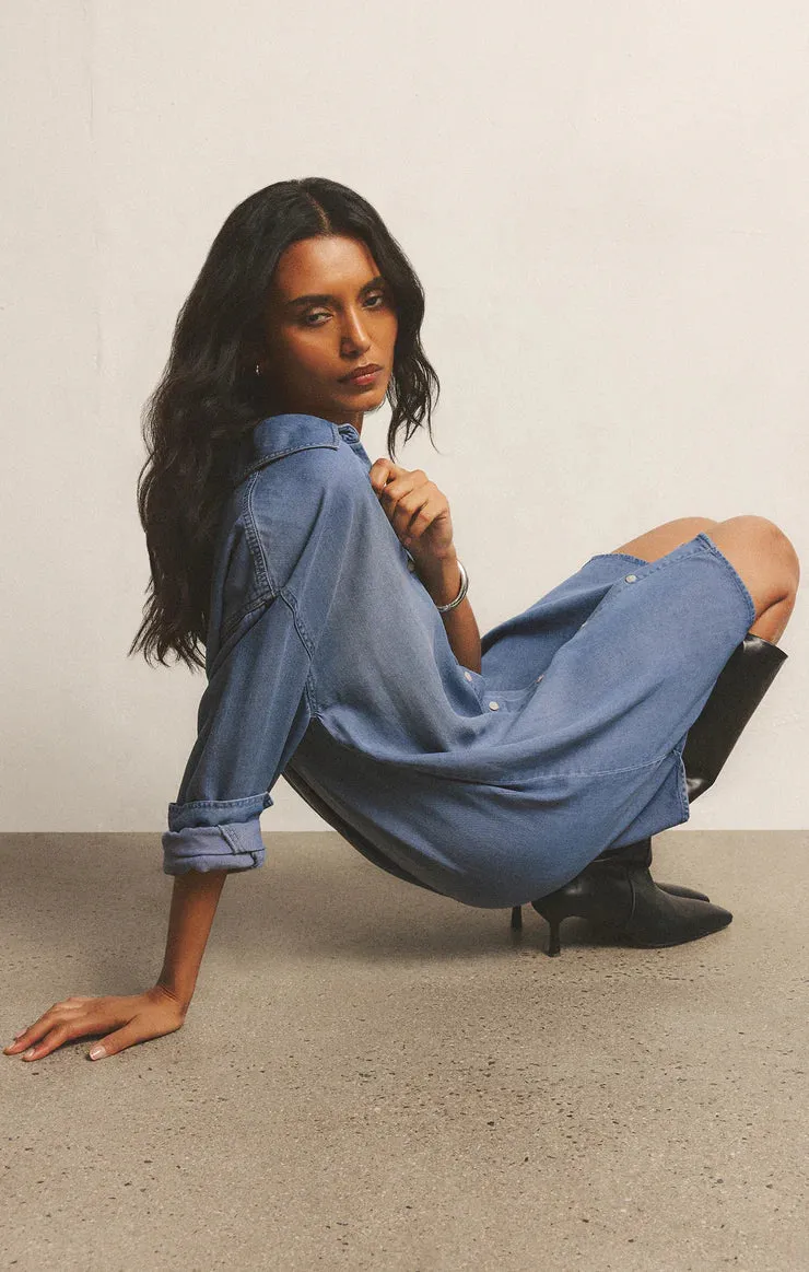 Z Supply Dover Chambray Mini Dress
