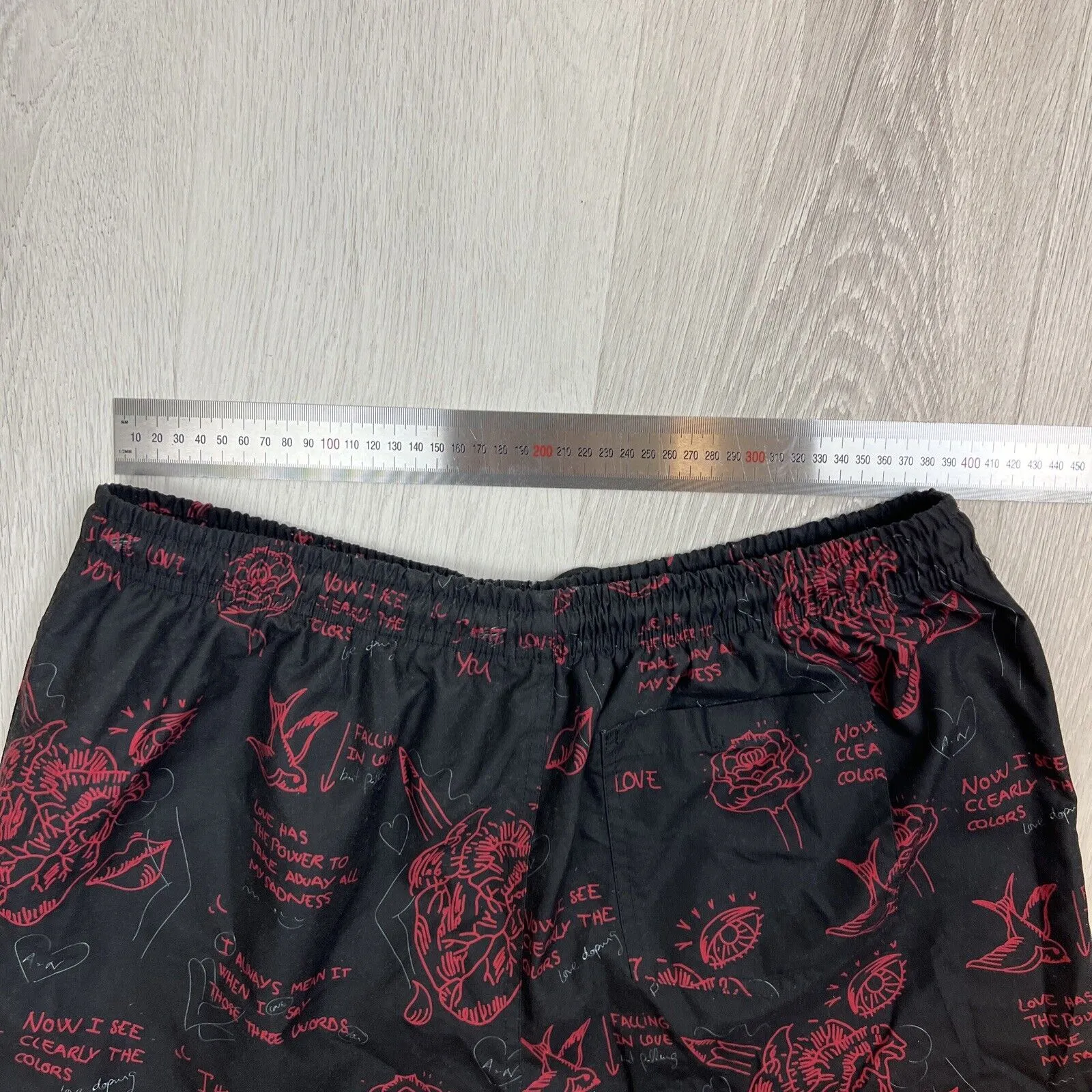 ZARA Mens Black Swim Shorts Board Shorts Beach Shorts Size XL